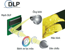  Máy chiếu sử dụng công nghệ DLP 